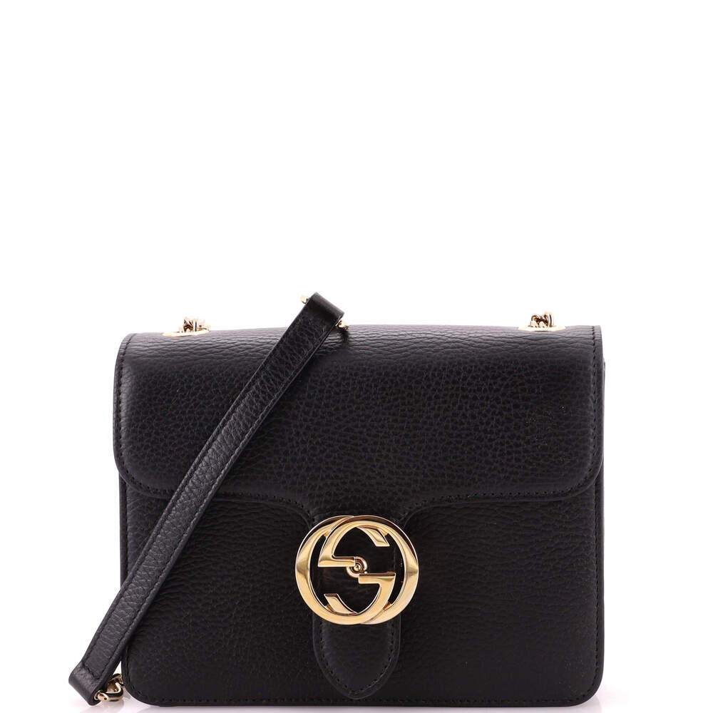 Gucci Interlocking Shoulder Bag Leather #333663G10B